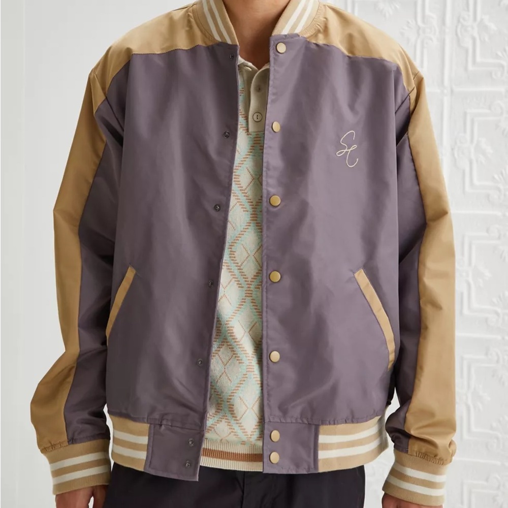 Men’s Standard/Cloth brand varsity jacket from Urban Outfitters. NWT, Large.